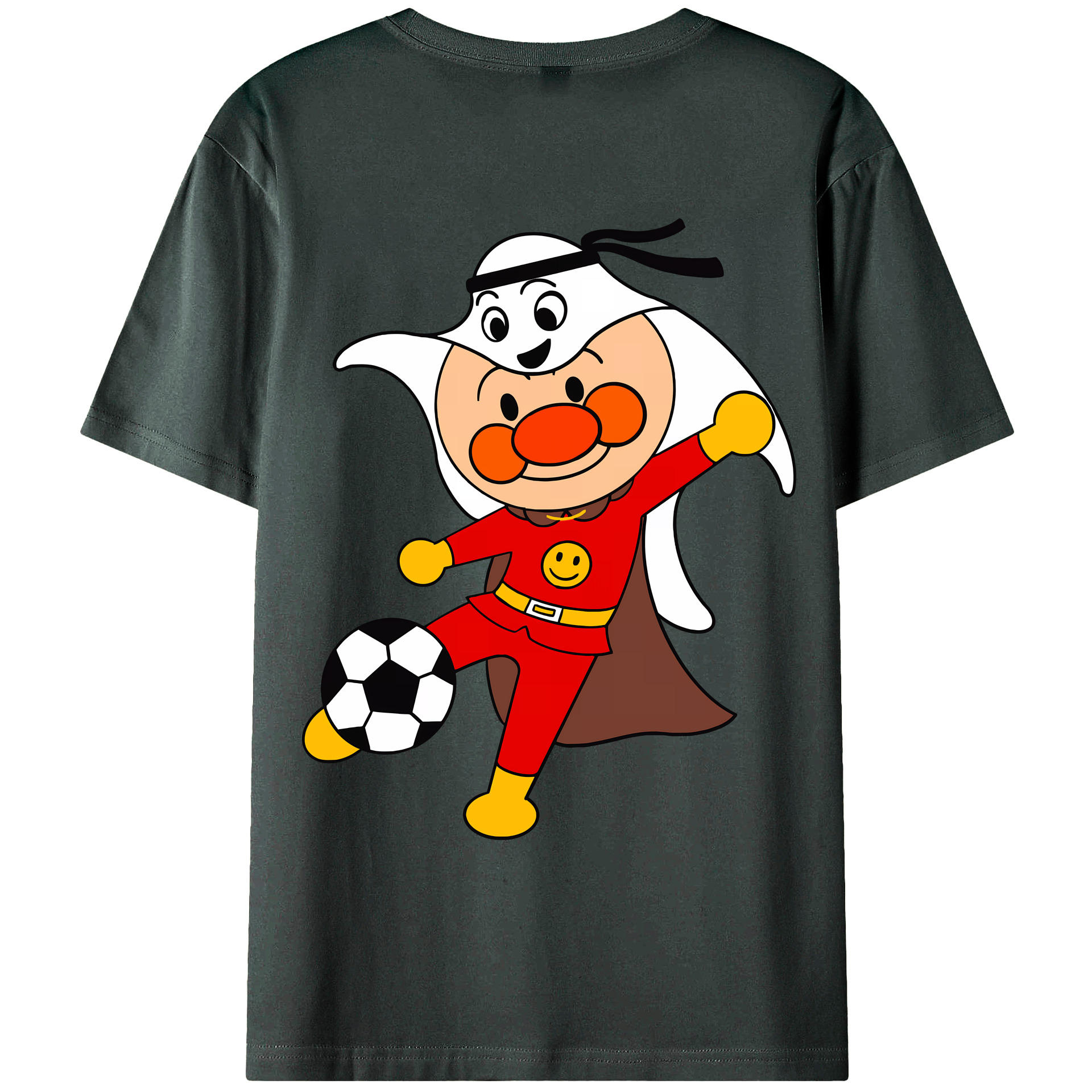 （画像用） アンパンマン Anpanman 綿100％ メンズ半袖Tシャツ（バックプリント） 通気性